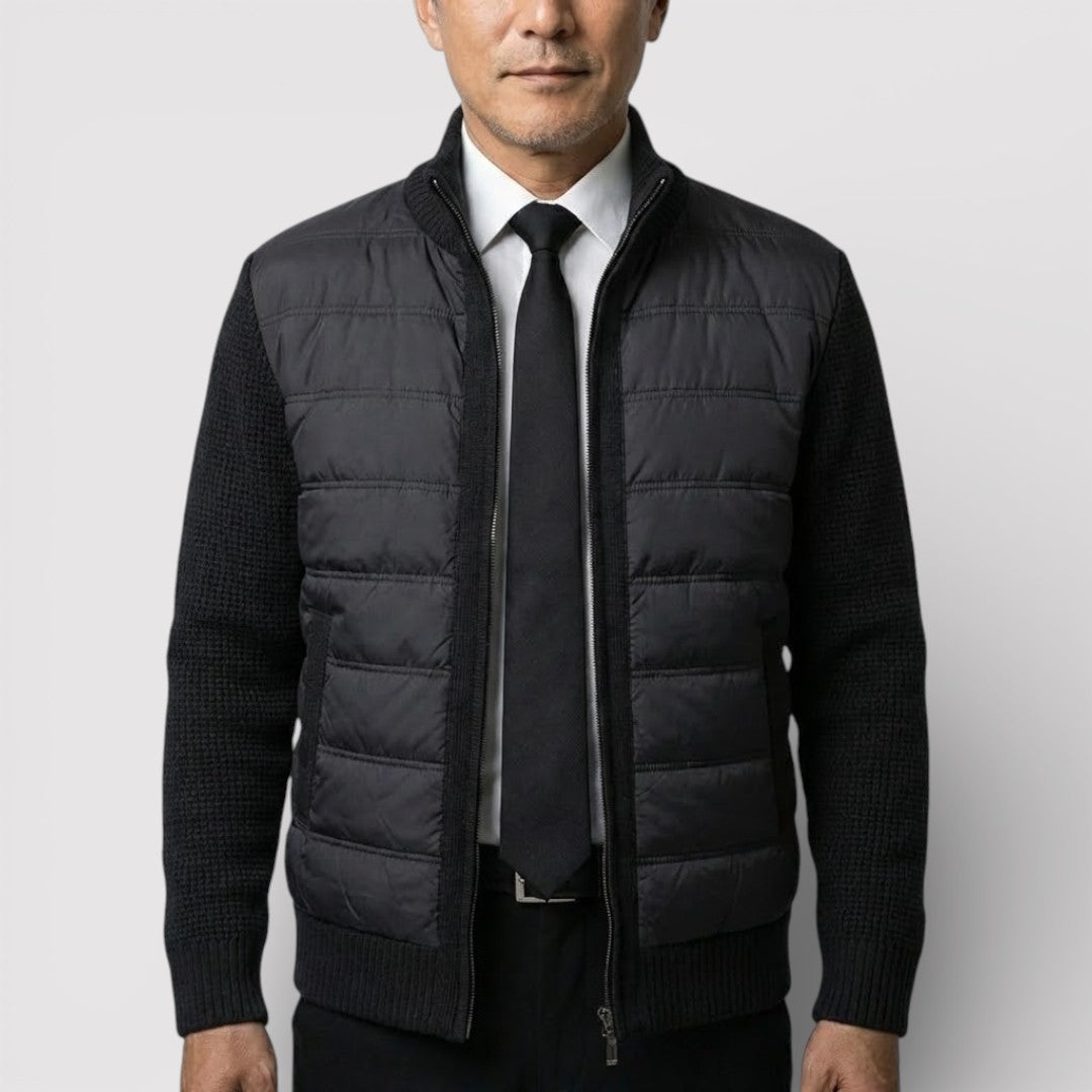 ERIK パネル中わたニット・ジャケット