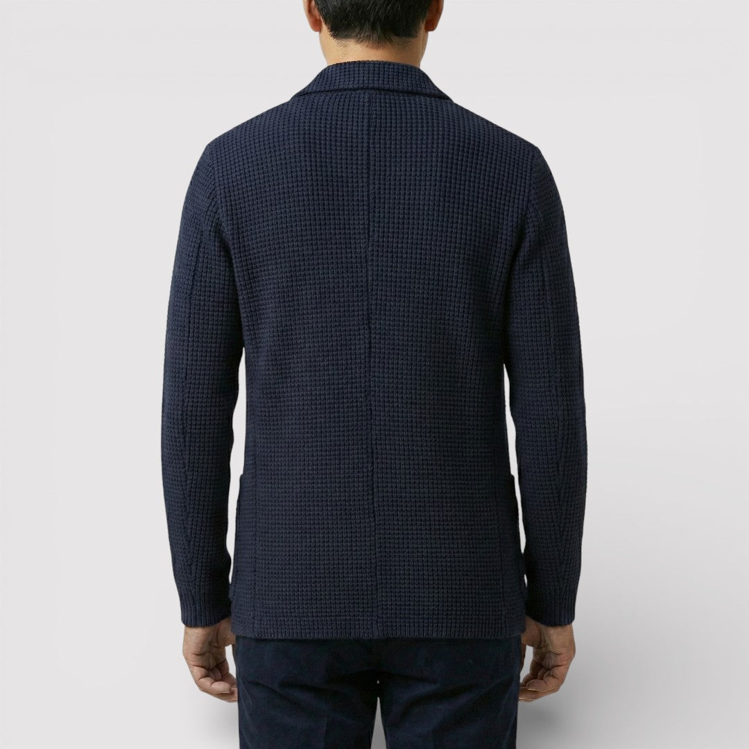 ROLF ワッフルニット・カーディガン