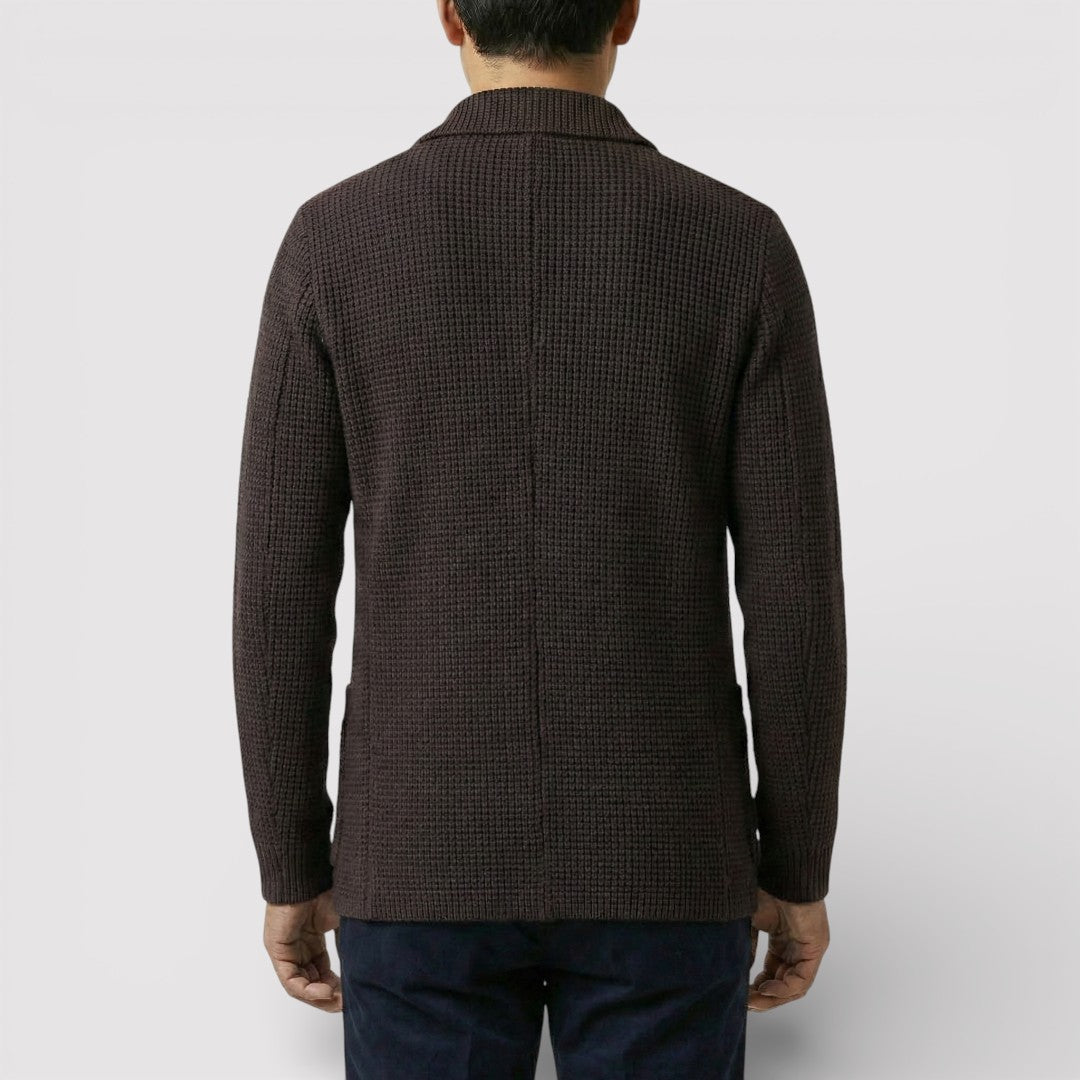 ROLF ワッフルニット・カーディガン