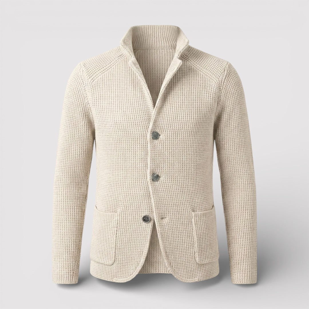 ROLF ワッフルニット・カーディガン