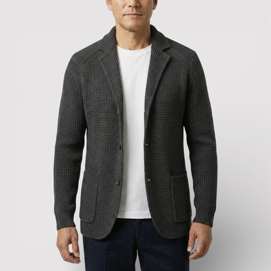 ROLF ワッフルニット・カーディガン