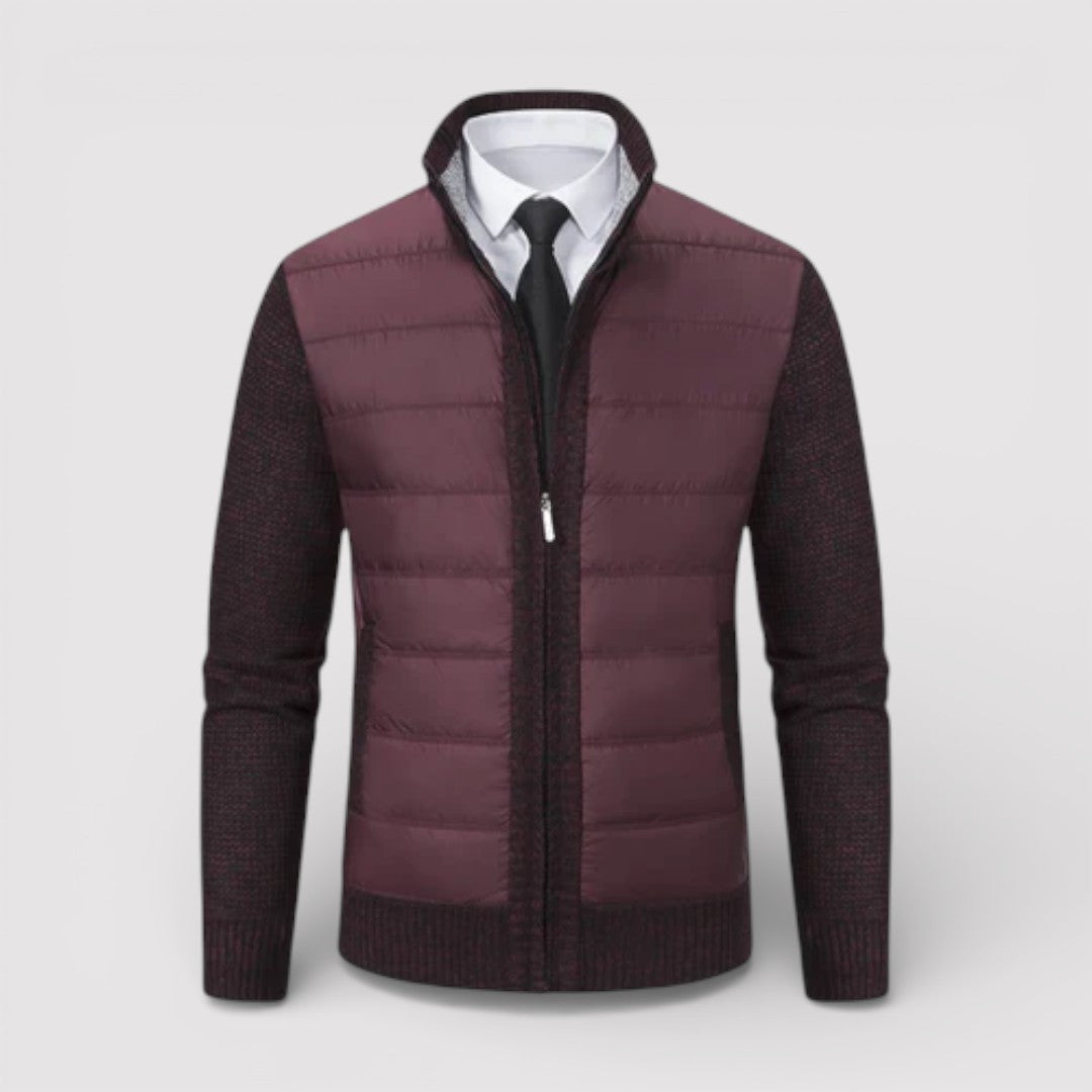 ERIK パネル中わたニット・ジャケット