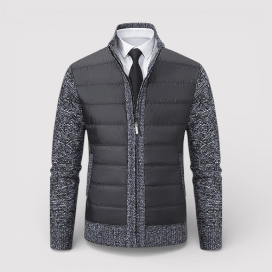 ERIK パネル中わたニット・ジャケット