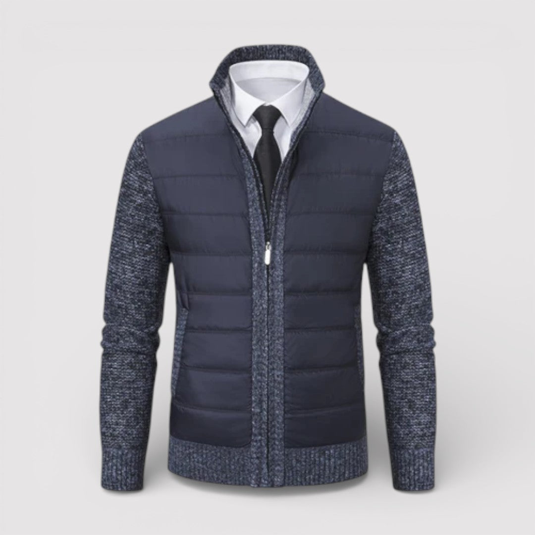 ERIK パネル中わたニット・ジャケット