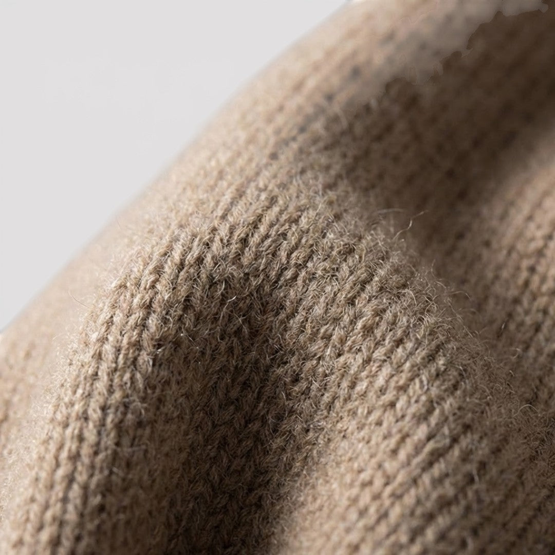 BRIAN レギュラー・ジップ・ニット・セーター