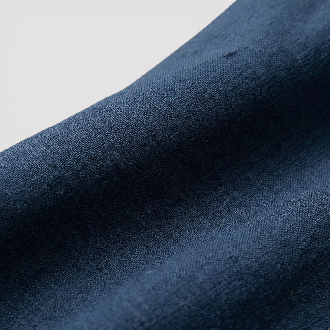 VAREN リネン混レギュラー・ポロシャツ