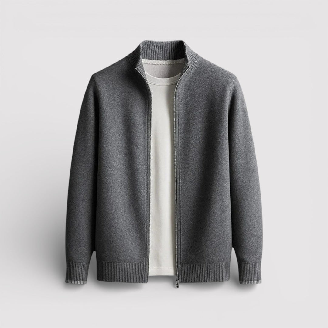 BRIAN レギュラー・ジップ・ニット・セーター