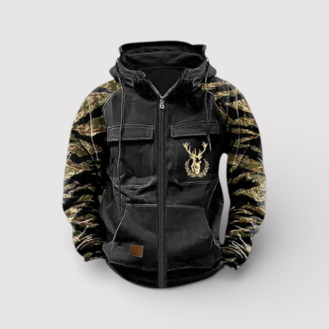 MARCEL ライトウェイト・カモ・ジップ・パーカー