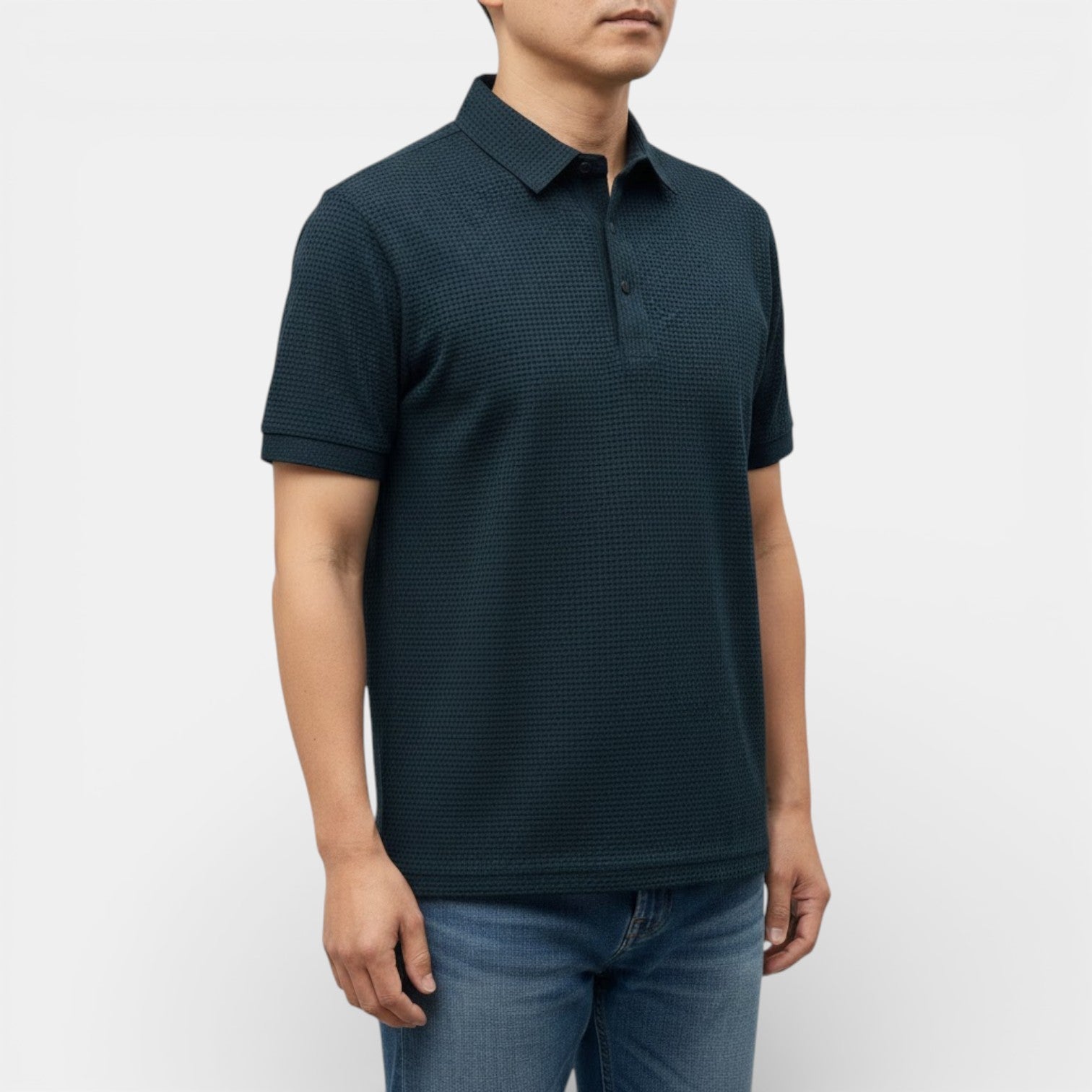 KENT 通気性ワッフル・ポロ