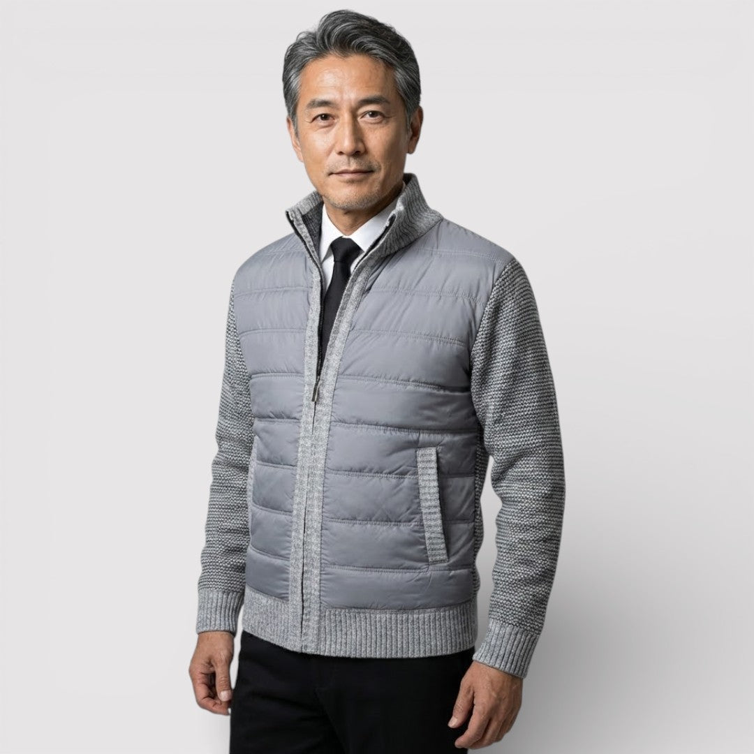 ERIK パネル中わたニット・ジャケット