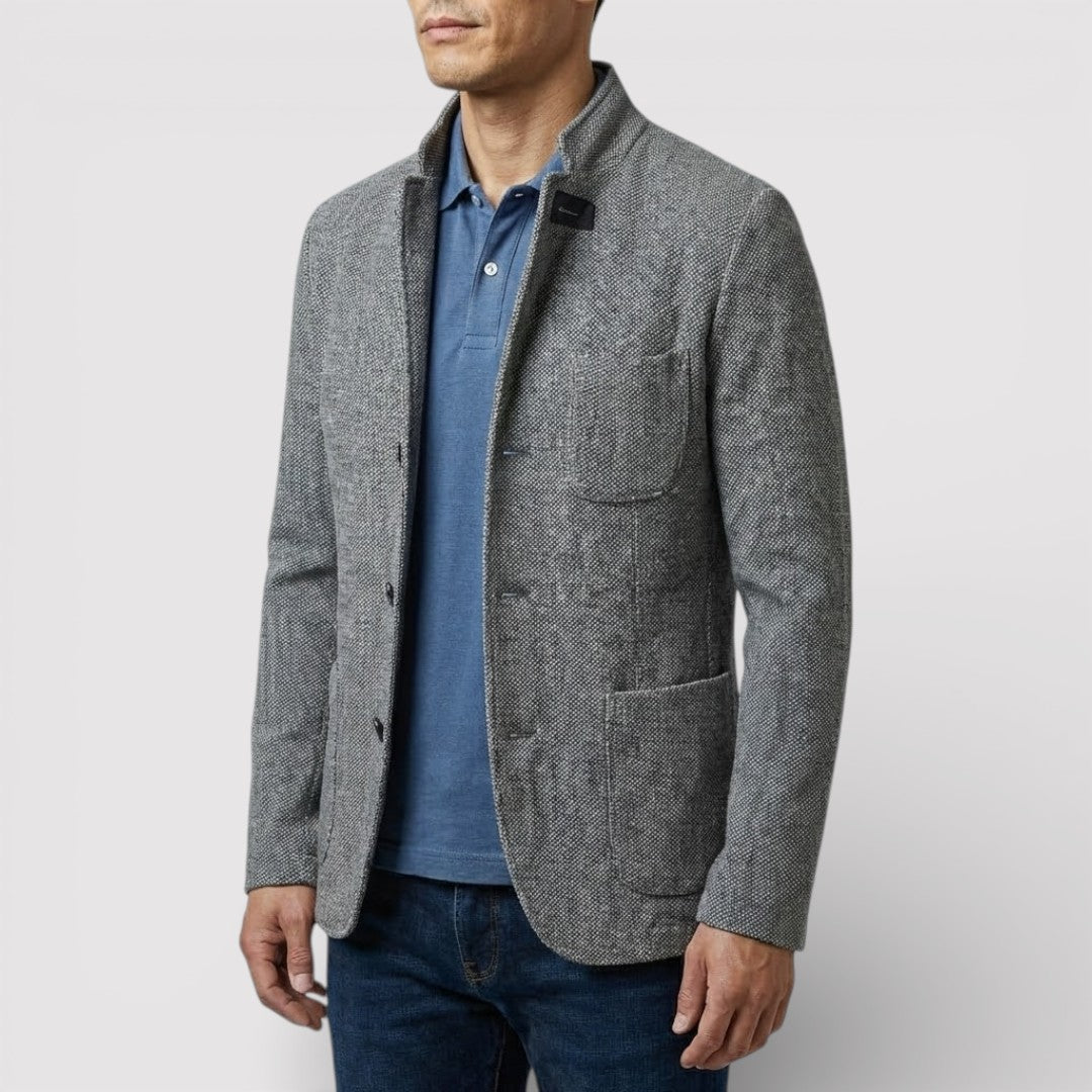 HEIKO ストレッチ・スタンドカラー・ブレザー