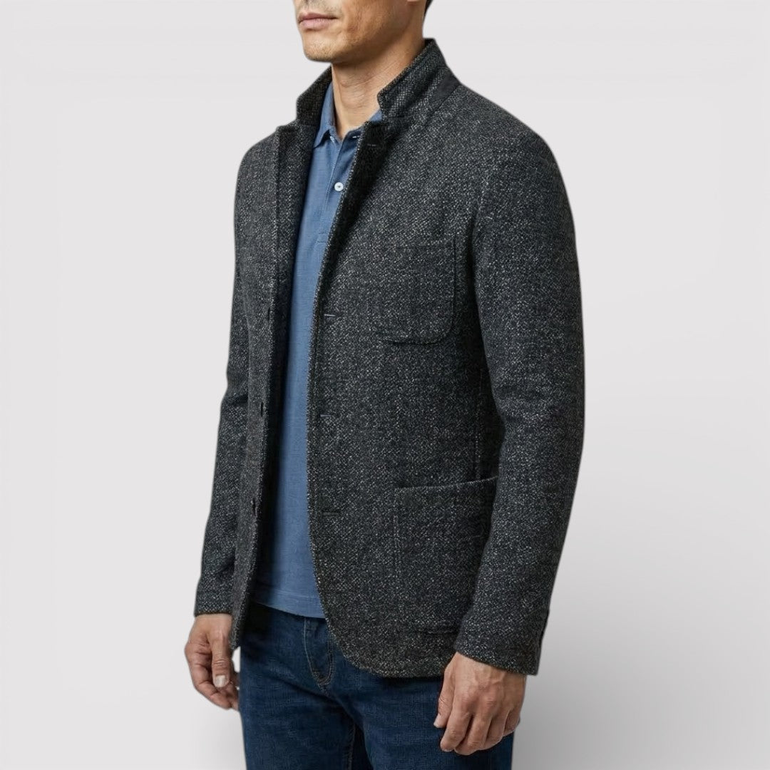 HEIKO ストレッチ・スタンドカラー・ブレザー