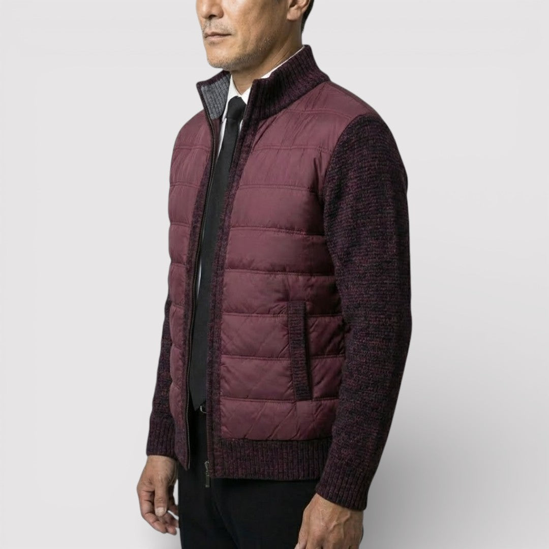 ERIK パネル中わたニット・ジャケット