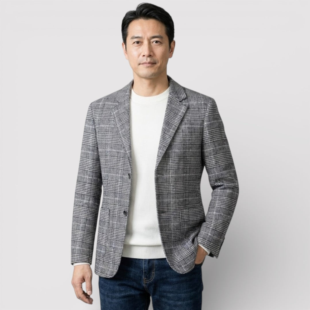 NICK プレミアム・チェック・ブレザー