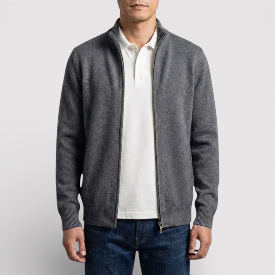 BRIAN レギュラー・ジップ・ニット・セーター
