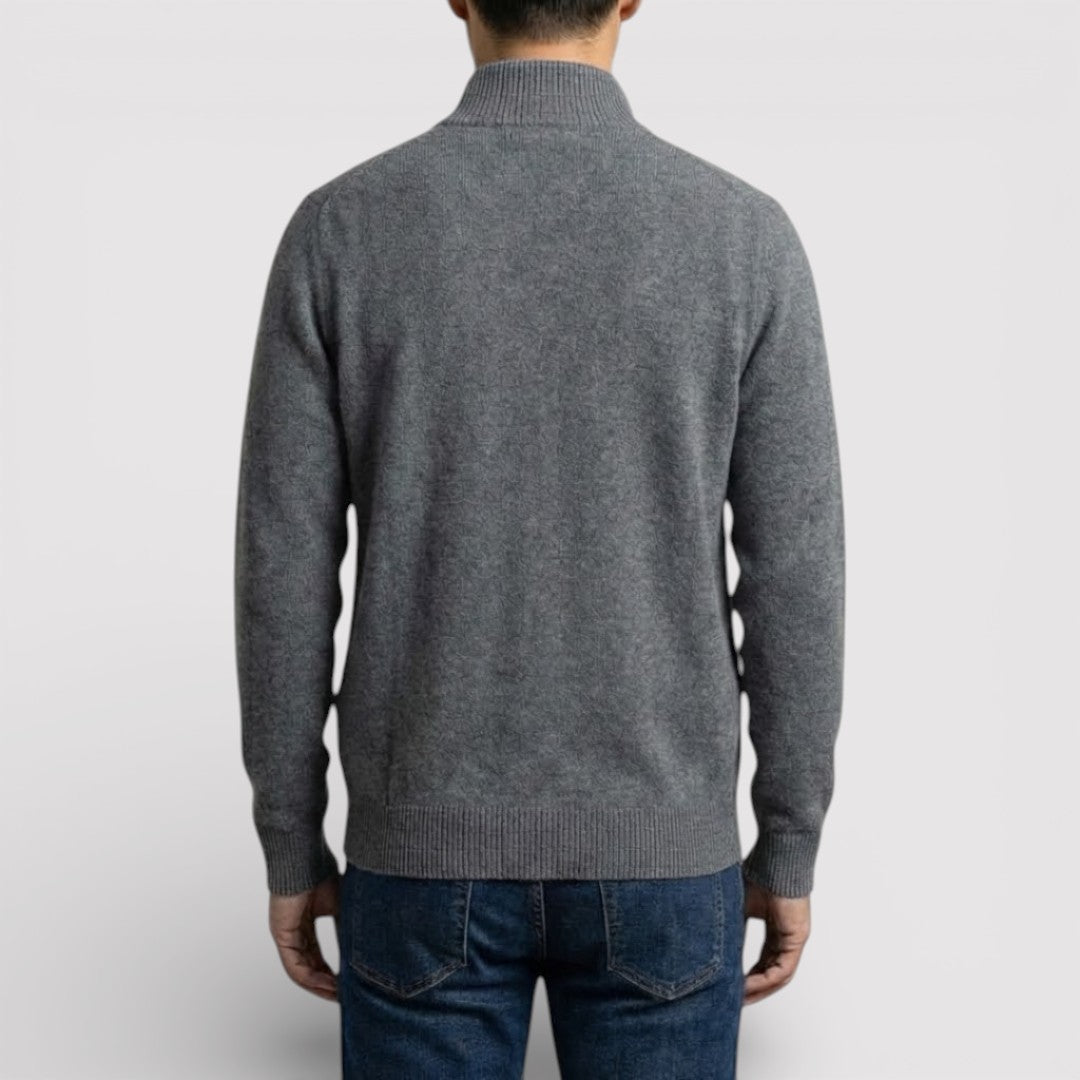 BRIAN レギュラー・ジップ・ニット・セーター