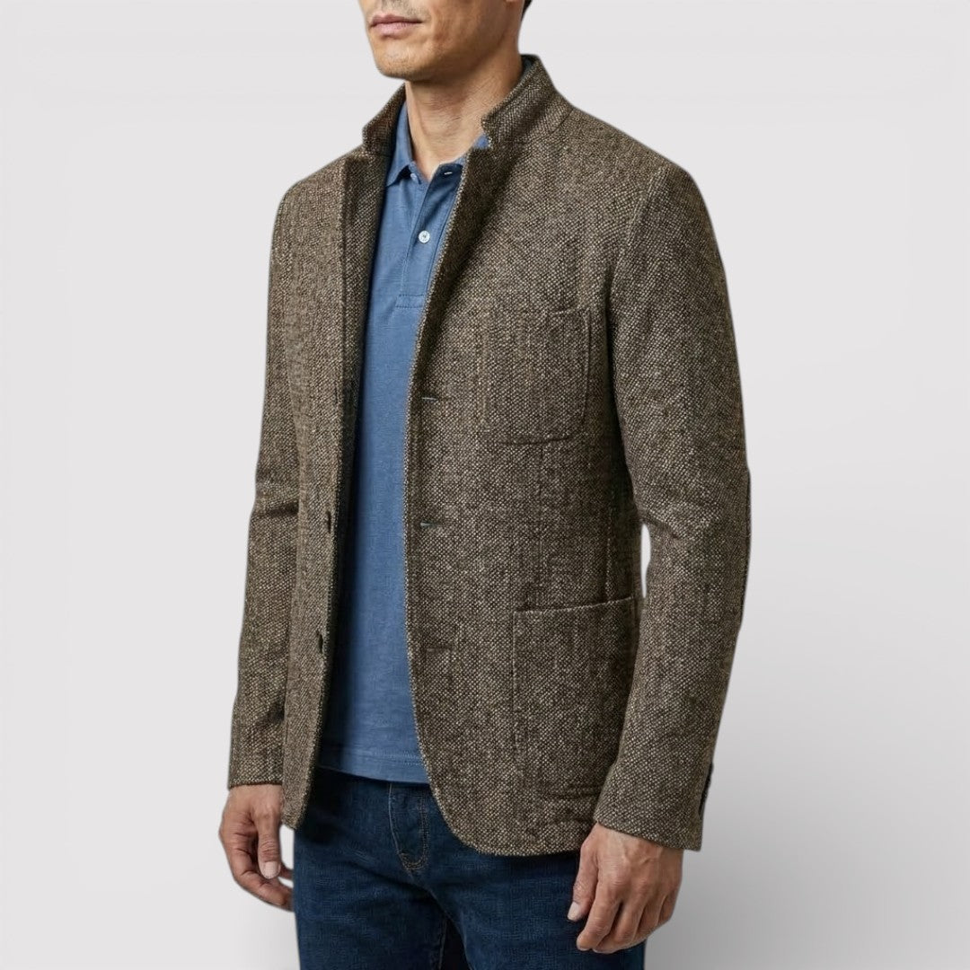 HEIKO ストレッチ・スタンドカラー・ブレザー