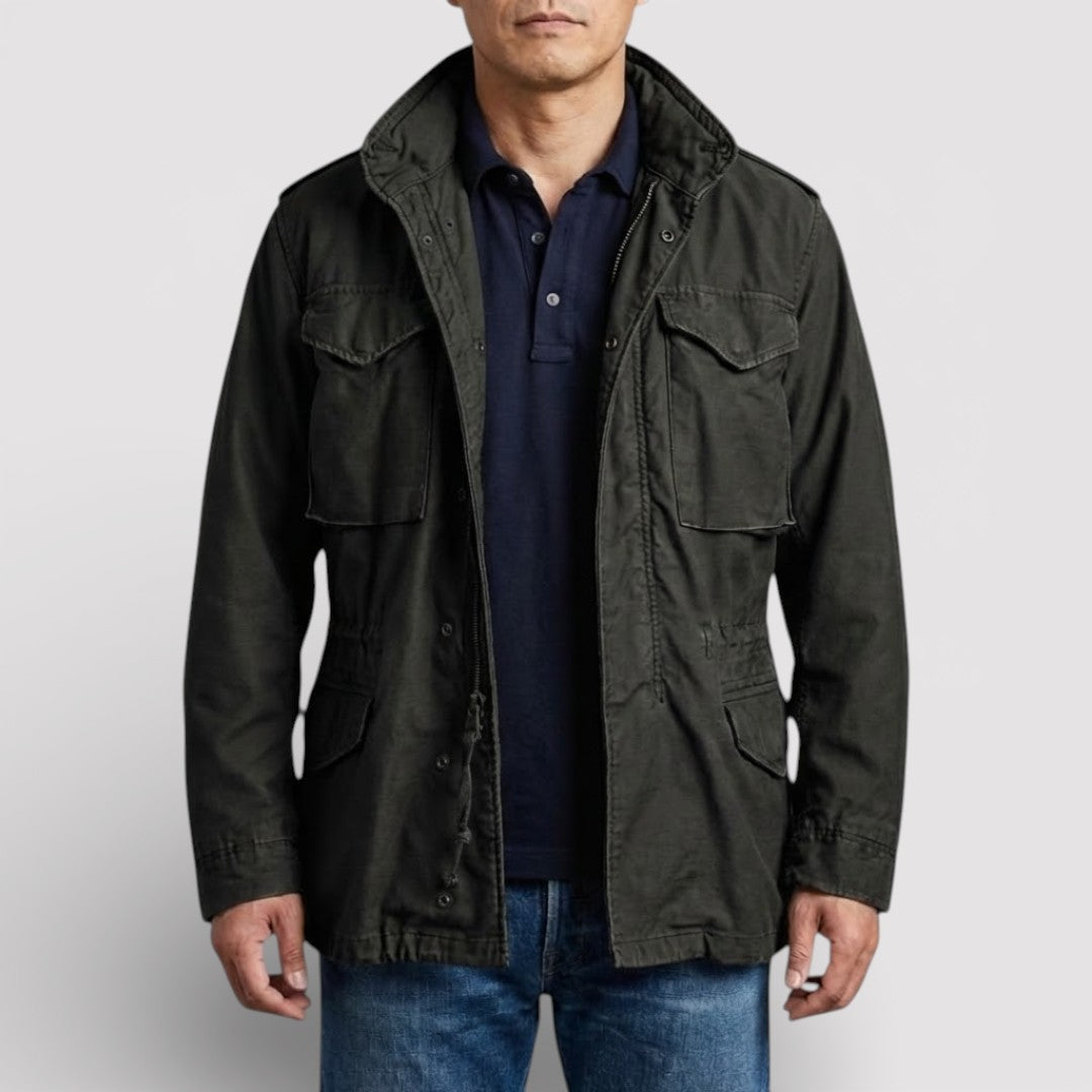 ARNEO 通気性フィールドミリタリージャケット