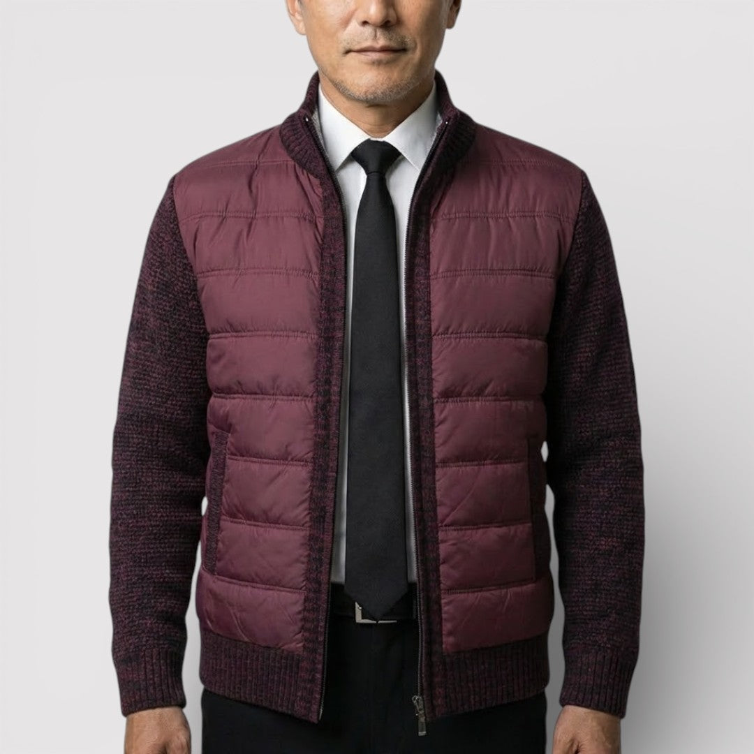 ERIK パネル中わたニット・ジャケット