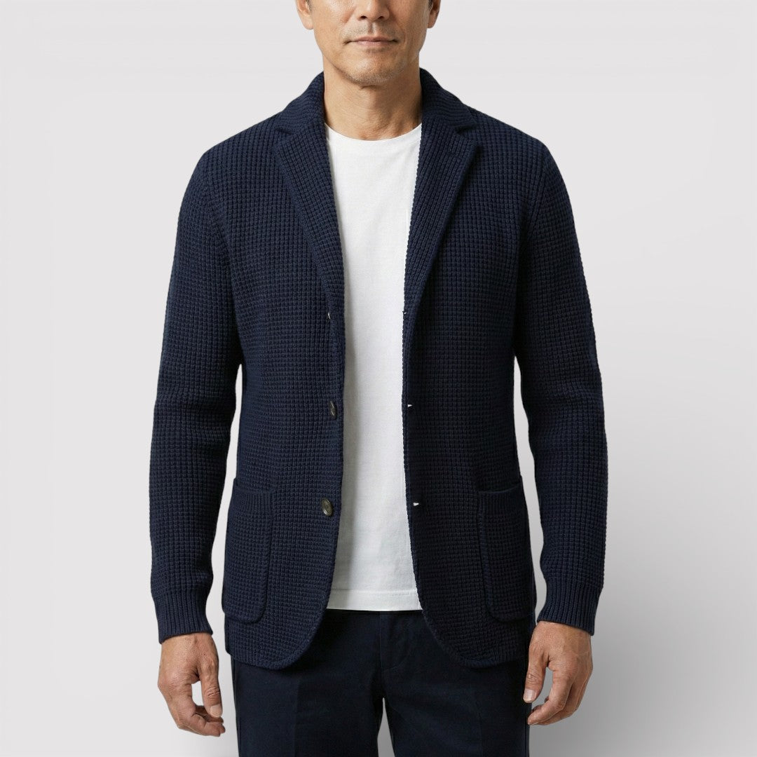 ROLF ワッフルニット・カーディガン