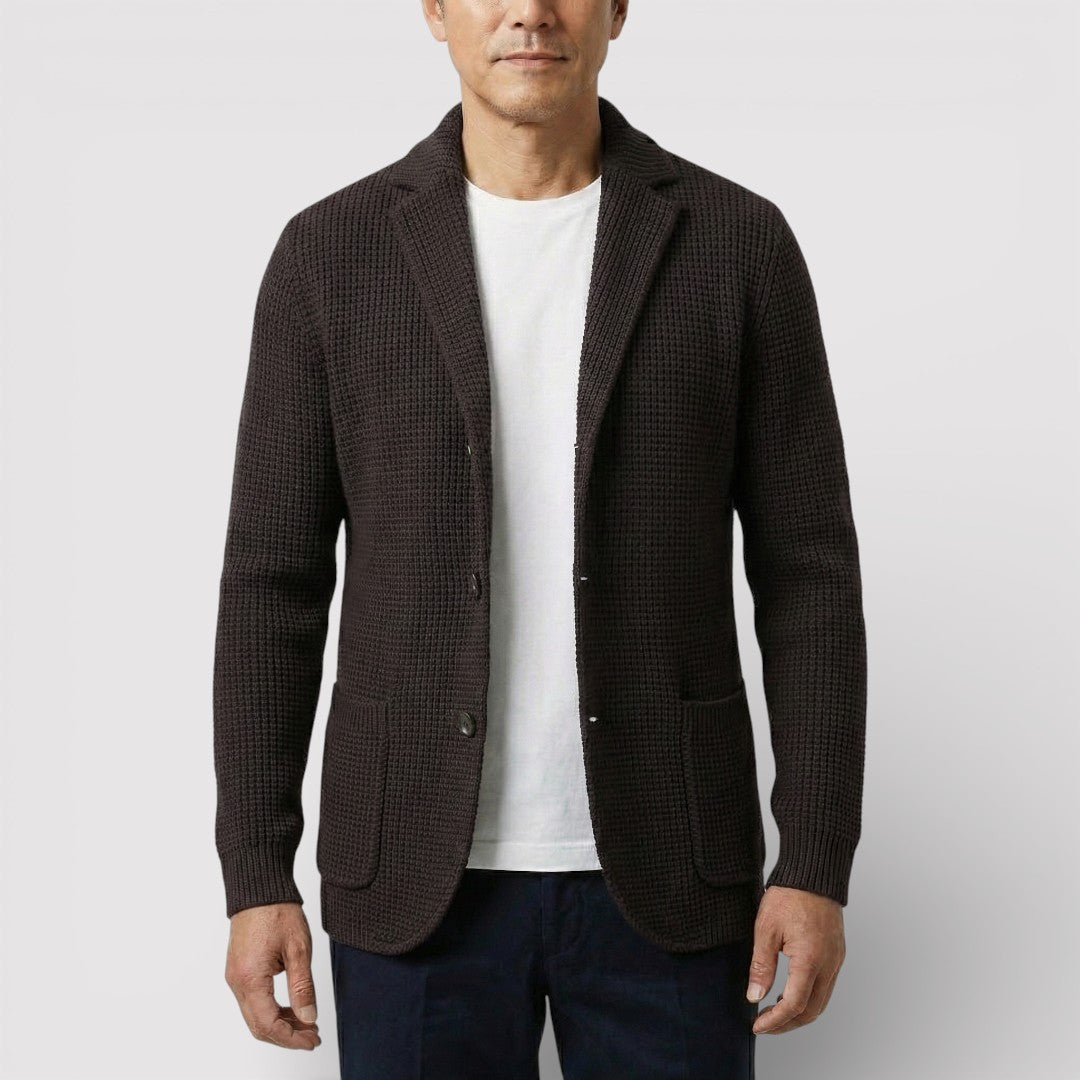 ROLF ワッフルニット・カーディガン