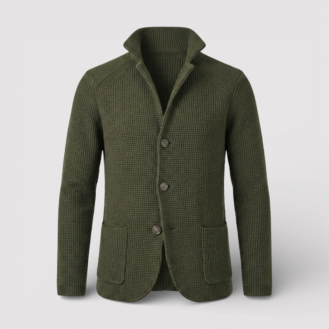 ROLF ワッフルニット・カーディガン