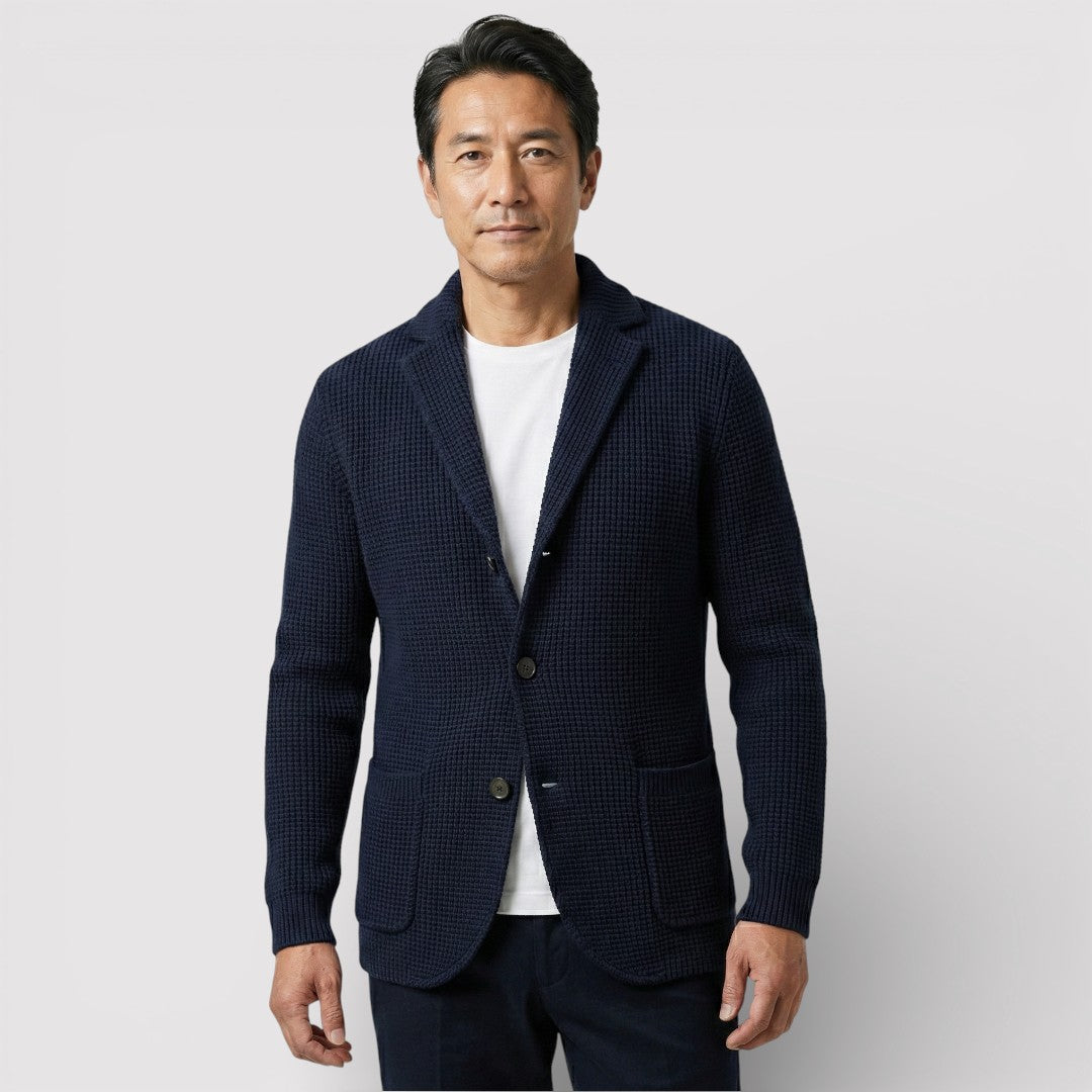 ROLF ワッフルニット・カーディガン