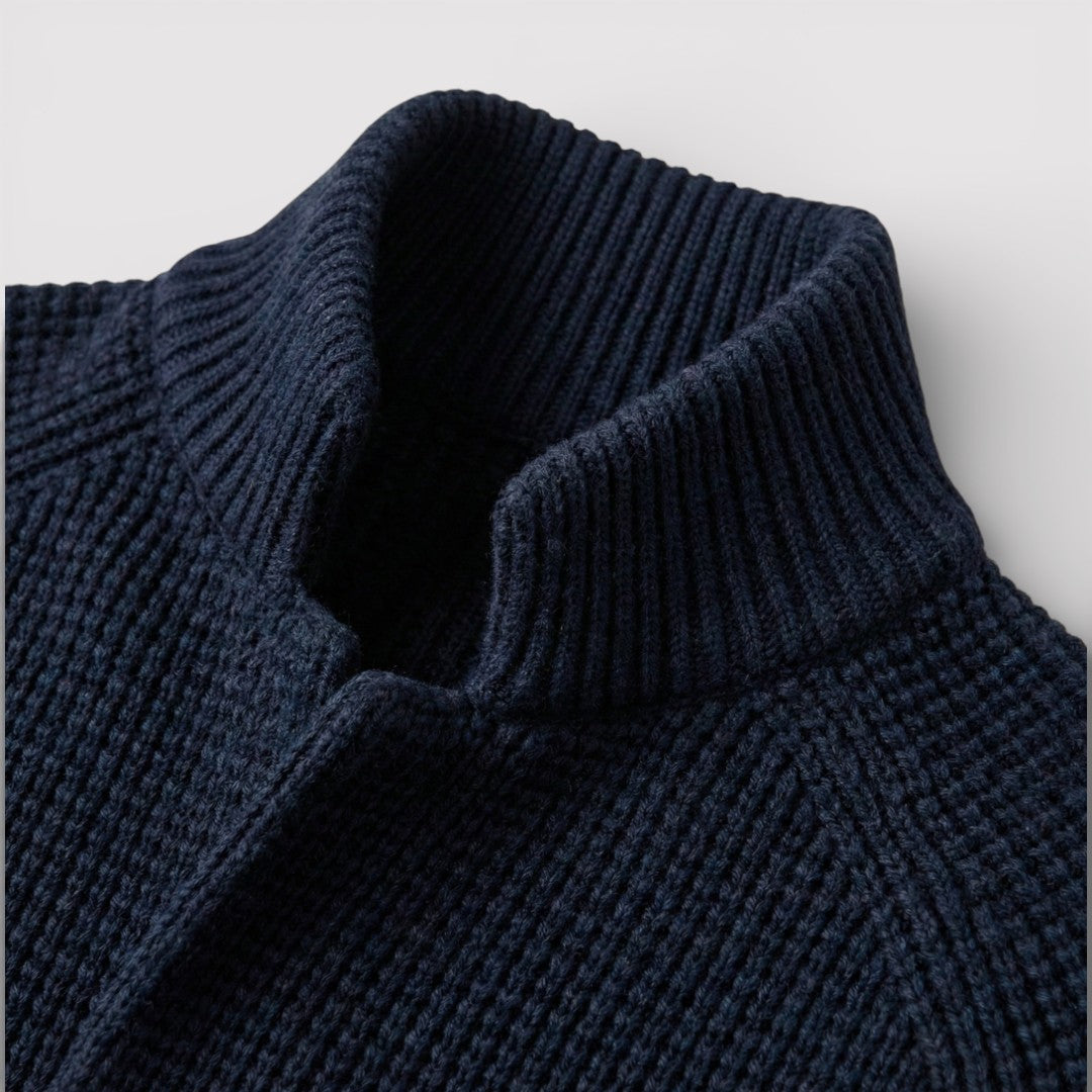 ROLF ワッフルニット・カーディガン