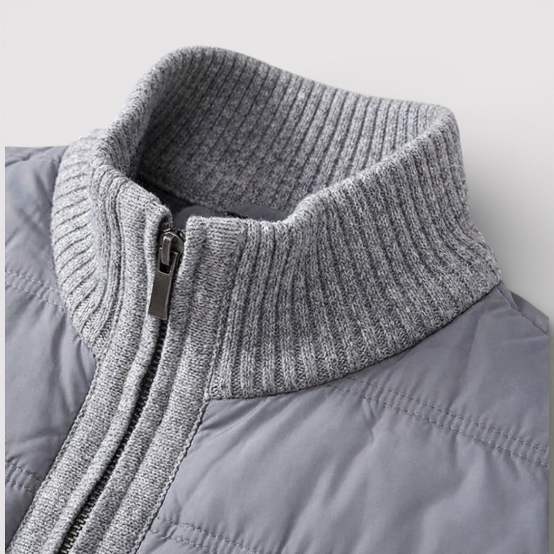 ERIK パネル中わたニット・ジャケット