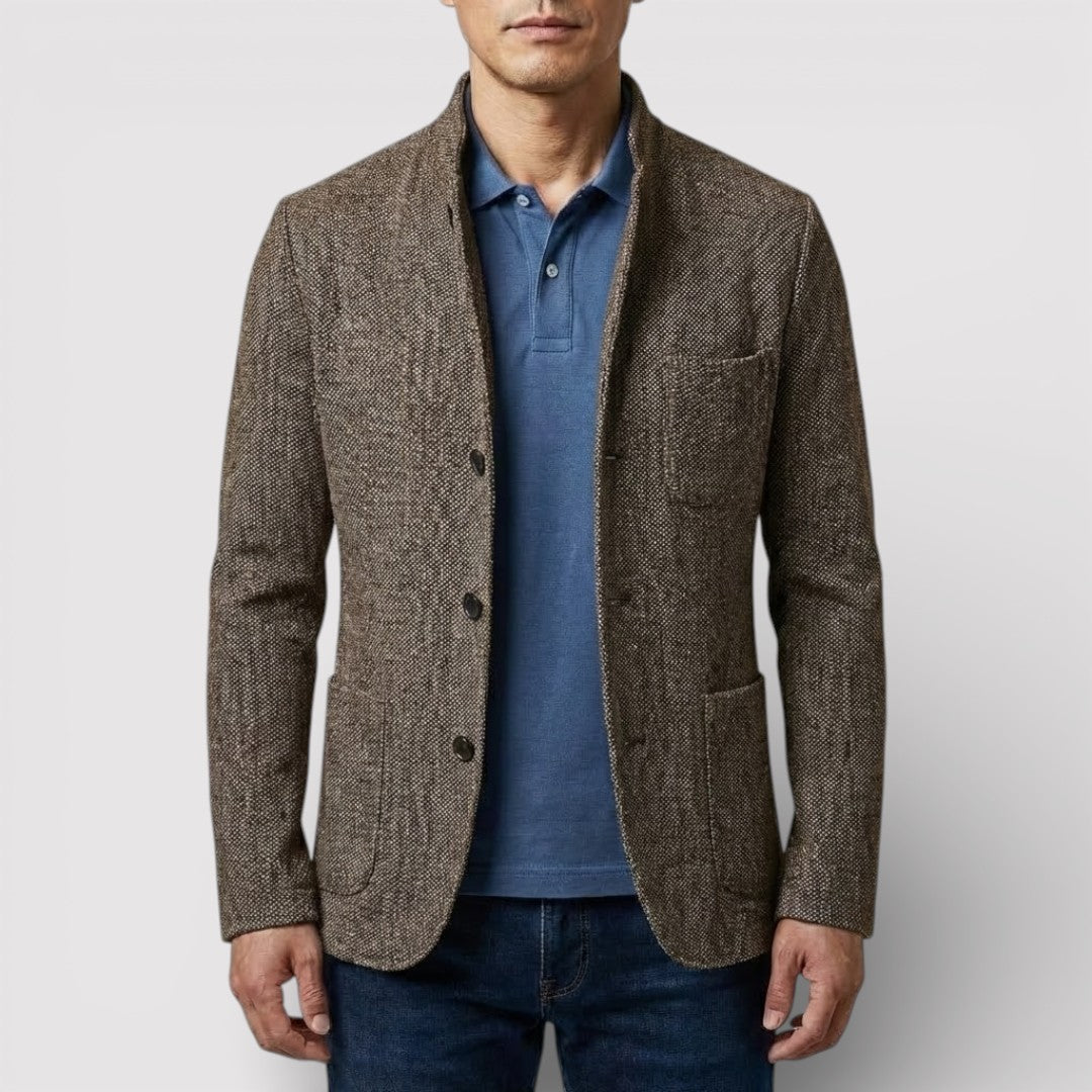 HEIKO ストレッチ・スタンドカラー・ブレザー