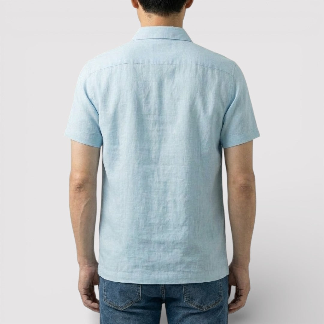 VAREN リネン混レギュラー・ポロシャツ