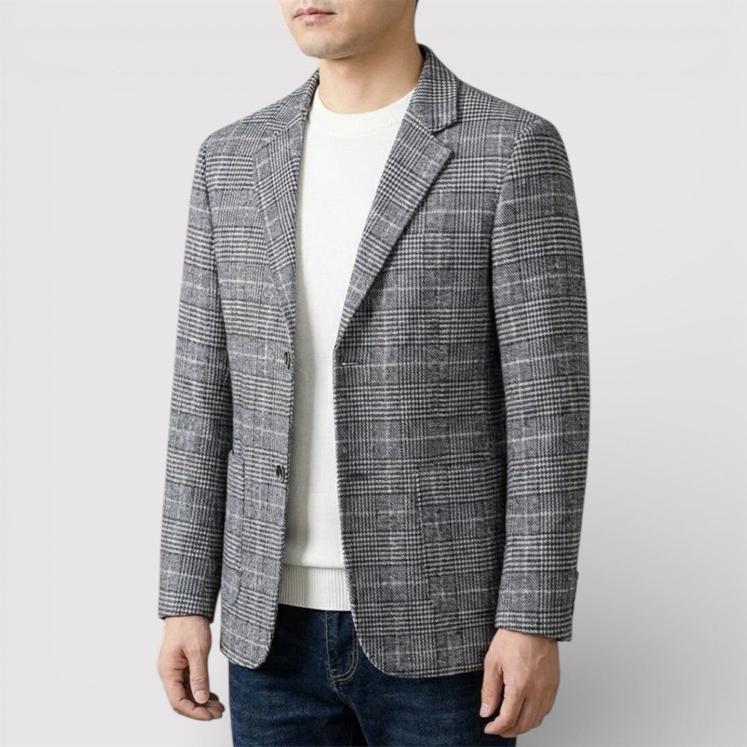 NICK プレミアム・チェック・ブレザー