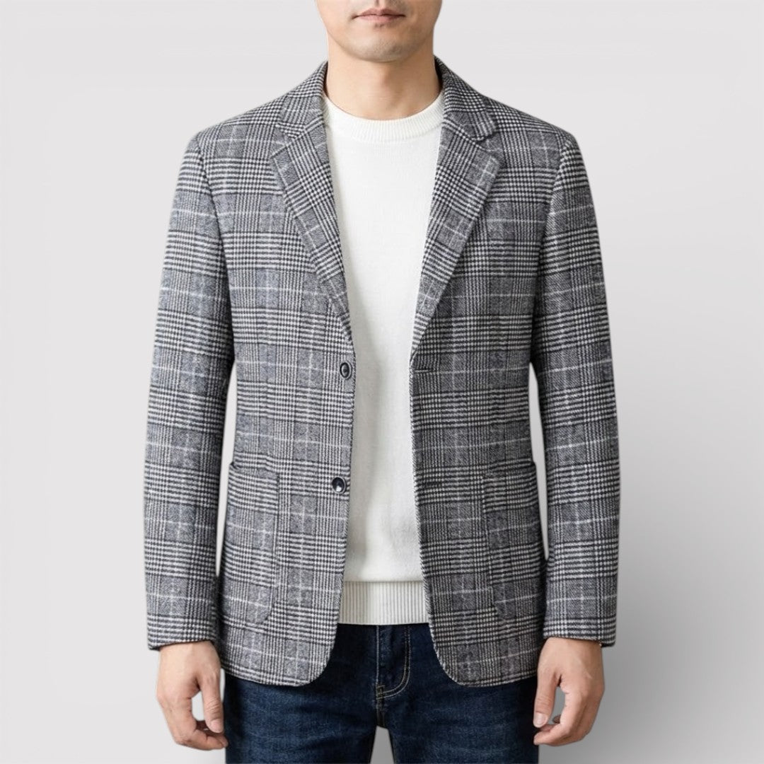 NICK プレミアム・チェック・ブレザー