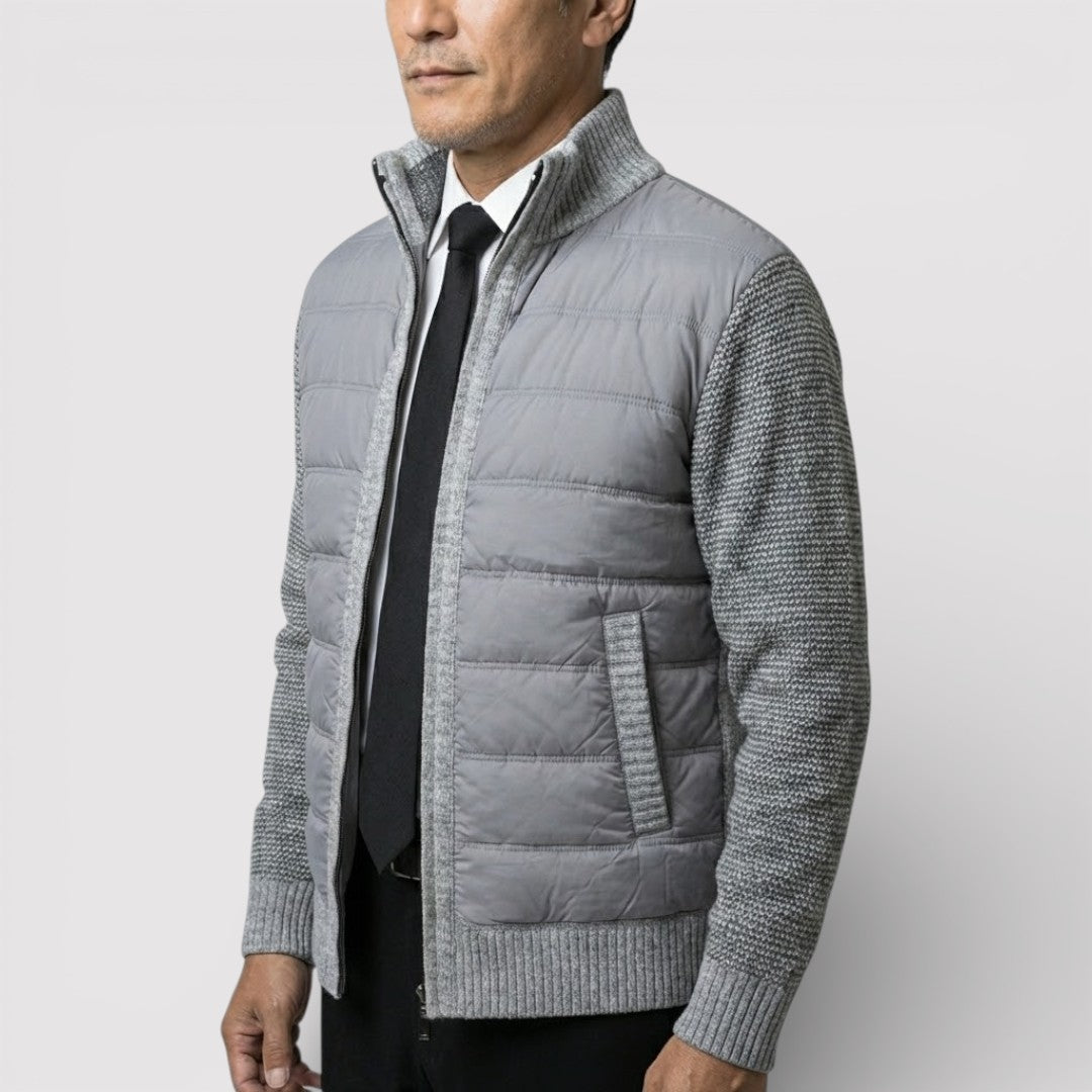 ERIK パネル中わたニット・ジャケット