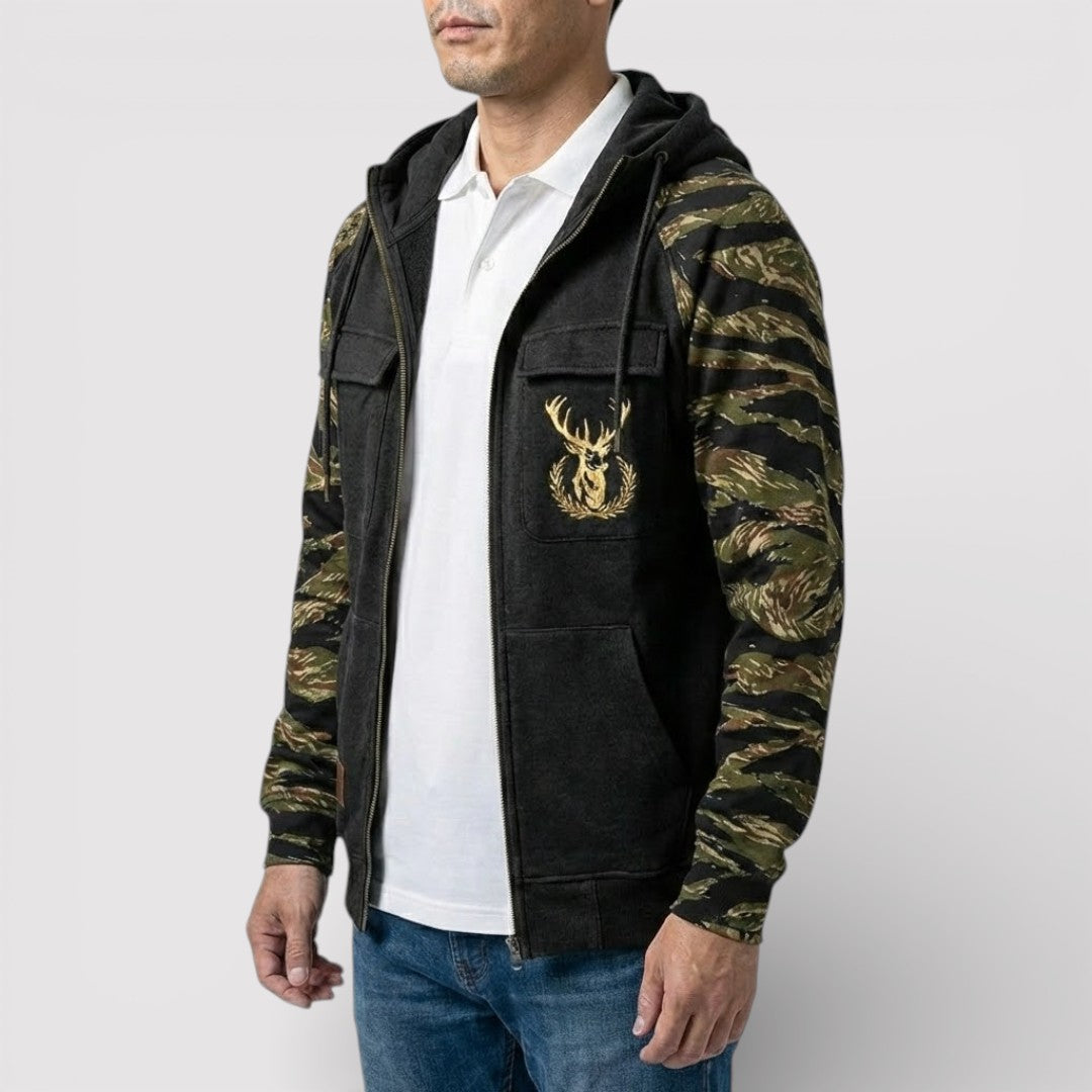 MARCEL ライトウェイト・カモ・ジップ・パーカー