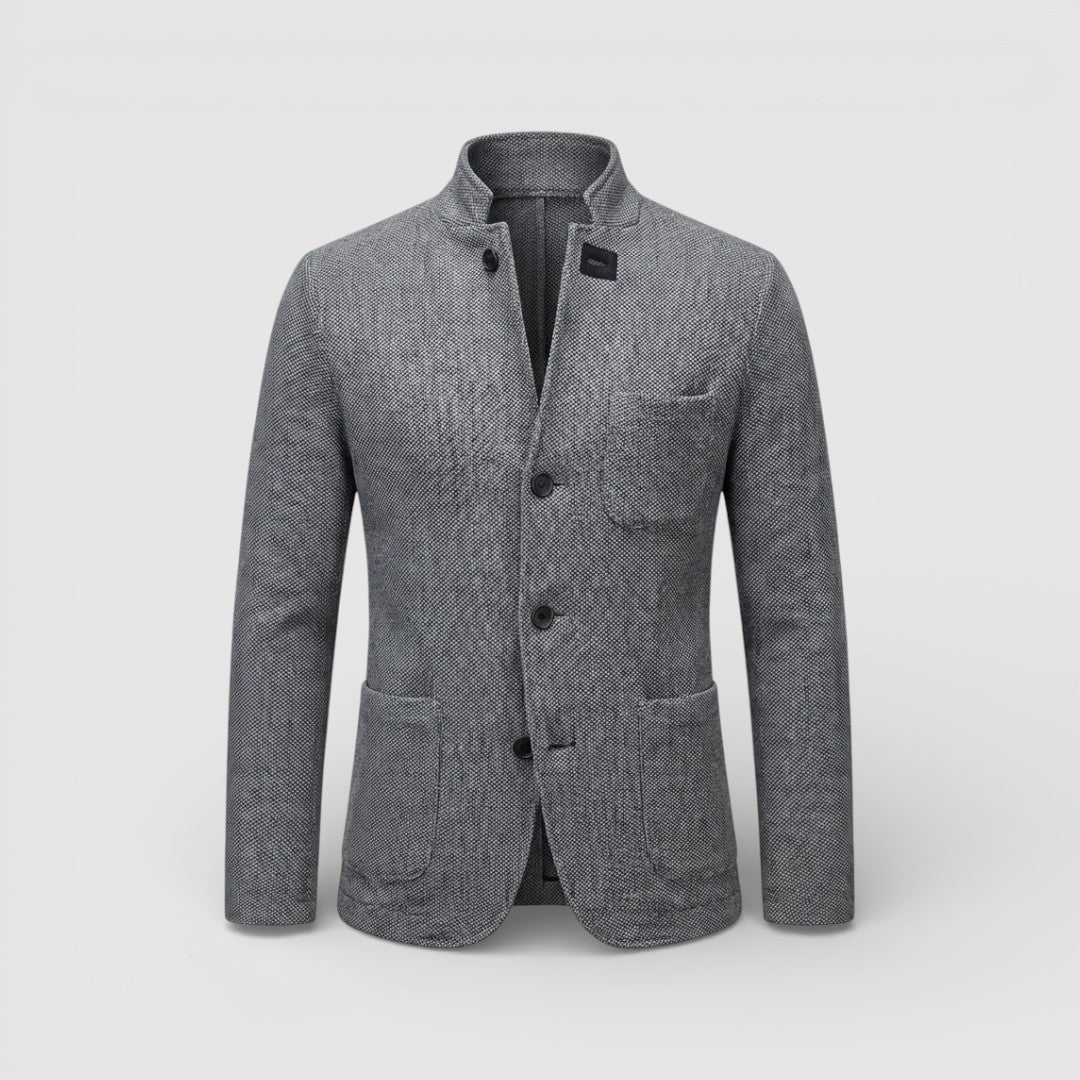 HEIKO ストレッチ・スタンドカラー・ブレザー